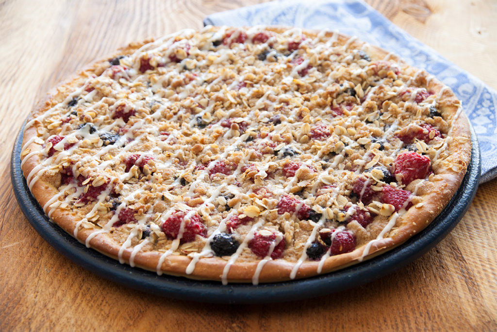 This pizza is perfect for a fun breakfast or a delicious dessert!