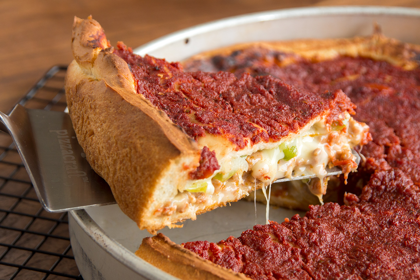 Deep-Dish Pizza Recipe - Chicago-Style! - Saving Room for Dessert