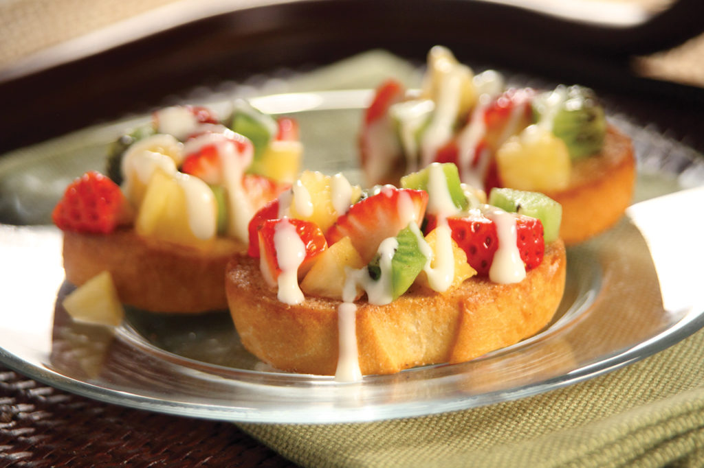 Celebrate Spring with this easy to make Fruit Bruschetta, delicious and bursting with flavor.