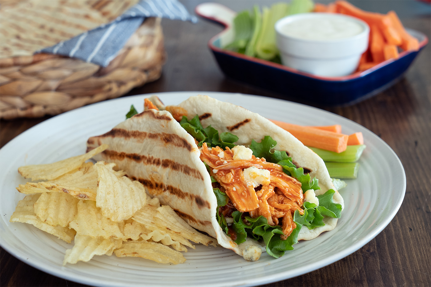 Grilled Buffalo Chicken Wrap