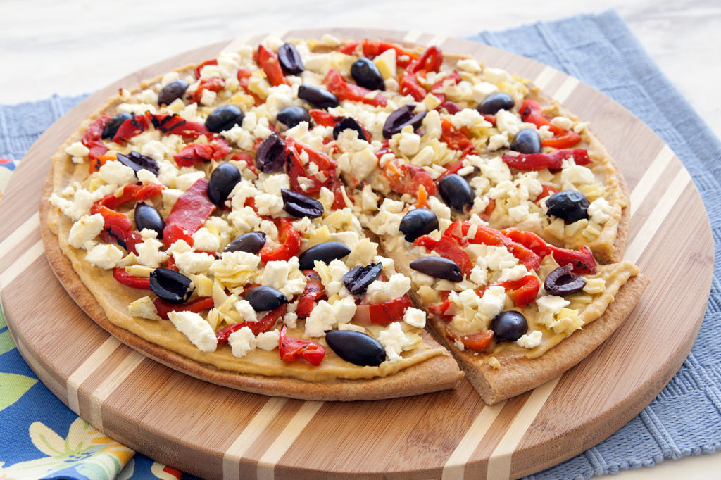 Add a Mediterranean touch to your next pizza night.