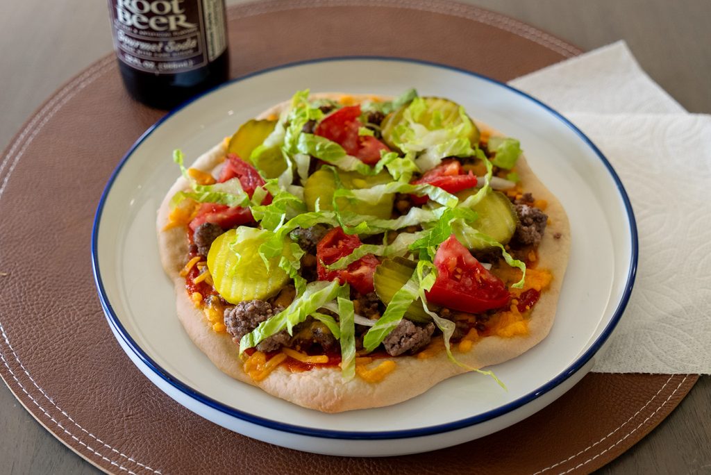 Personal Cheeseburger Pizza