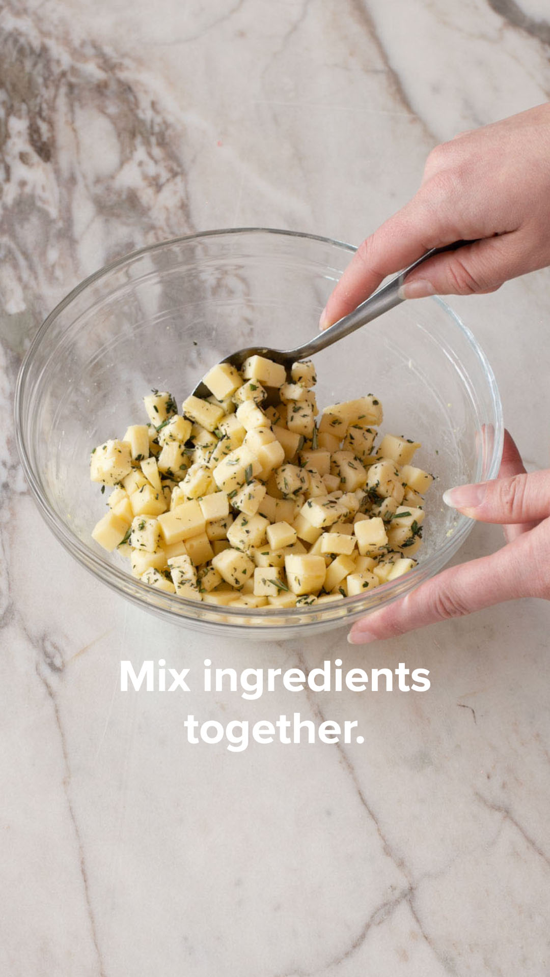 Mix ingredients together in a bowl.