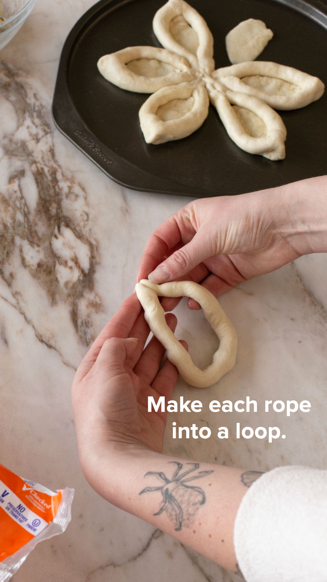 Make each roll into a loop.