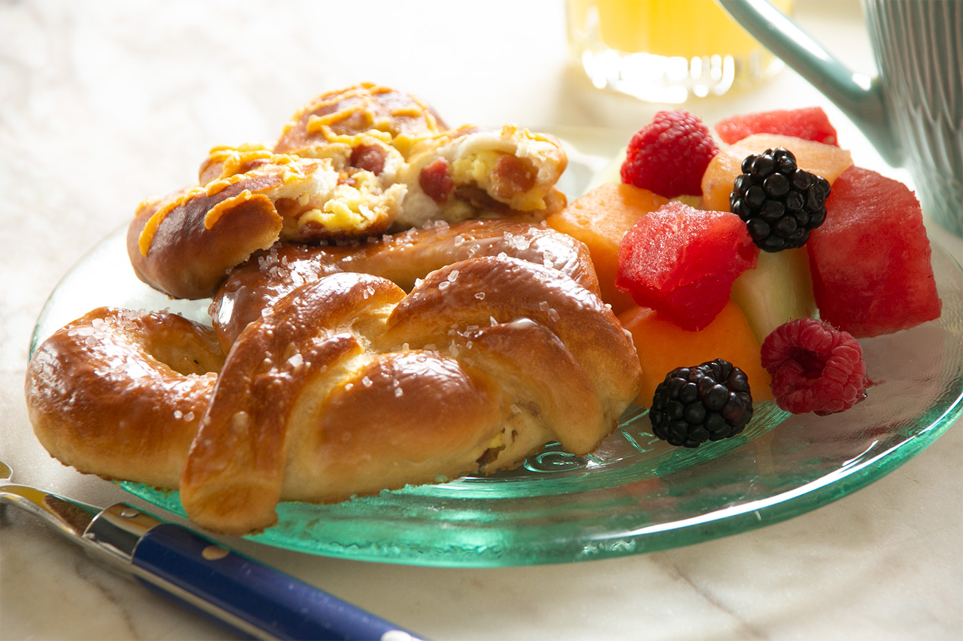 Breakfast Stuffed Pretzels