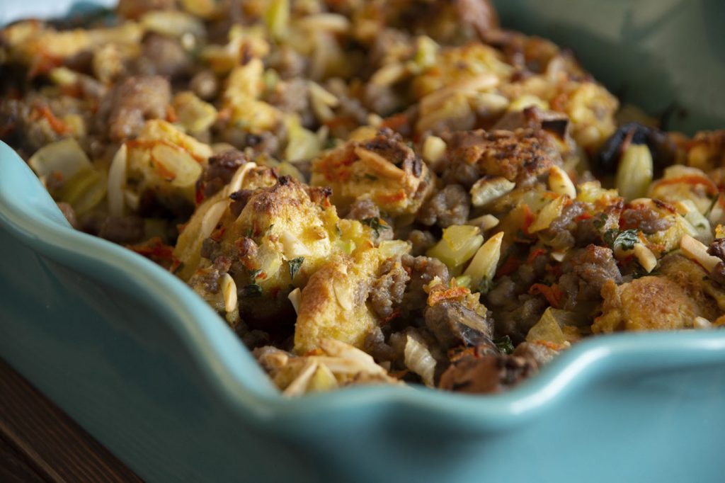 Tired of the same old stuffing? Try this delicious version for your holiday get-togethers.