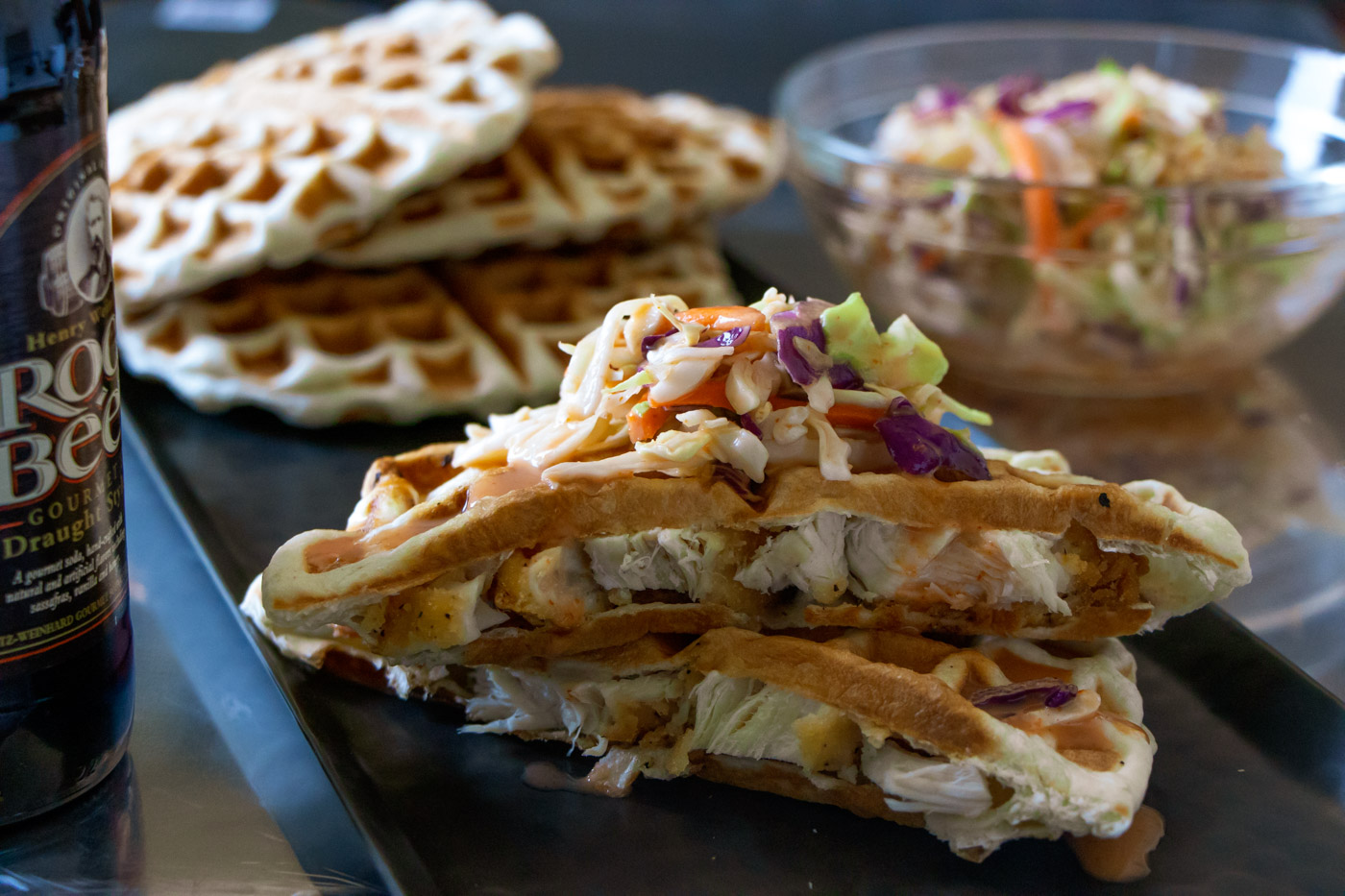 Chicken-Stuffed Waffles Recipe 