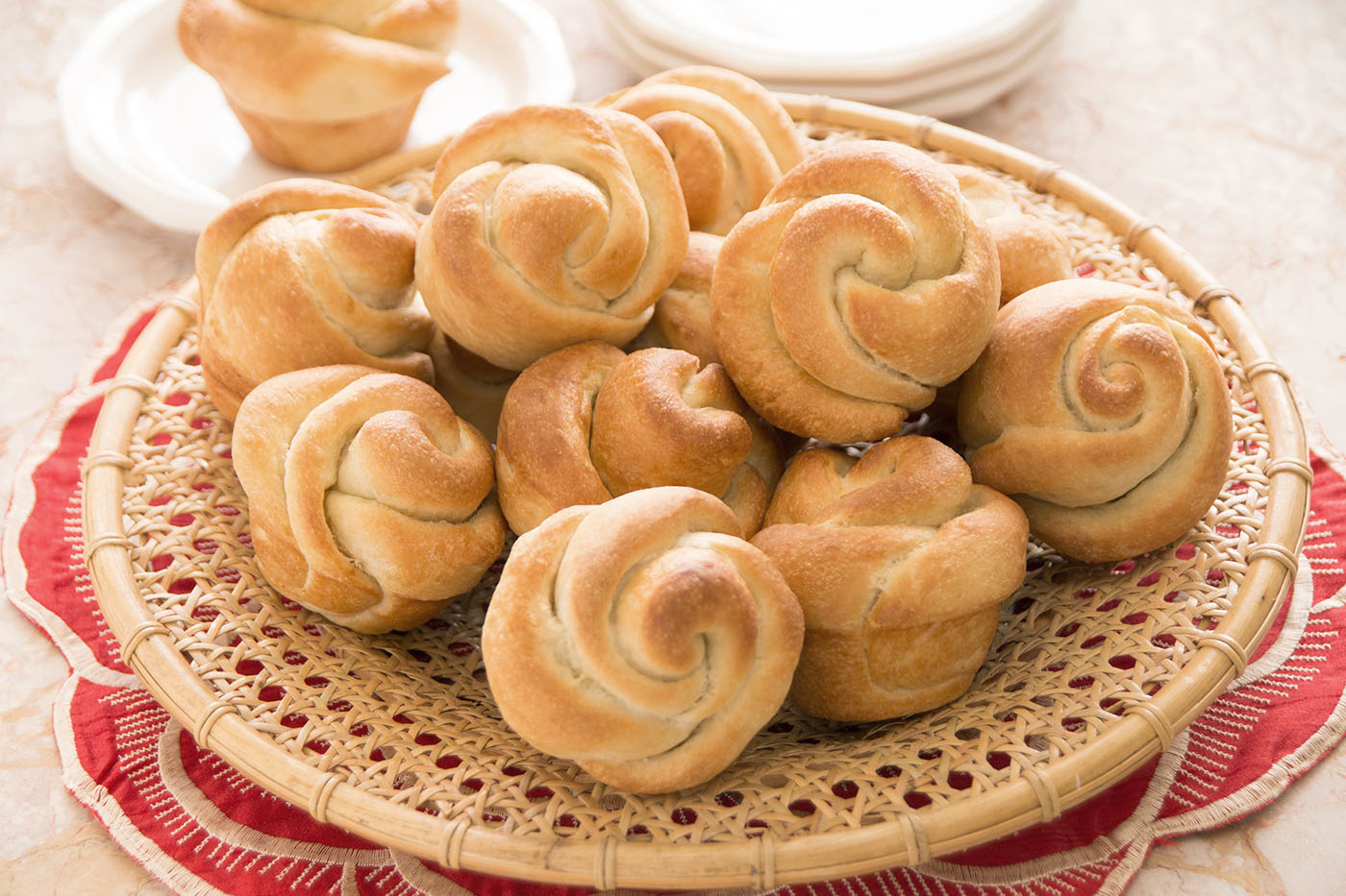 Rose Shaped Rolls - Rhodes Bake-N-Serv