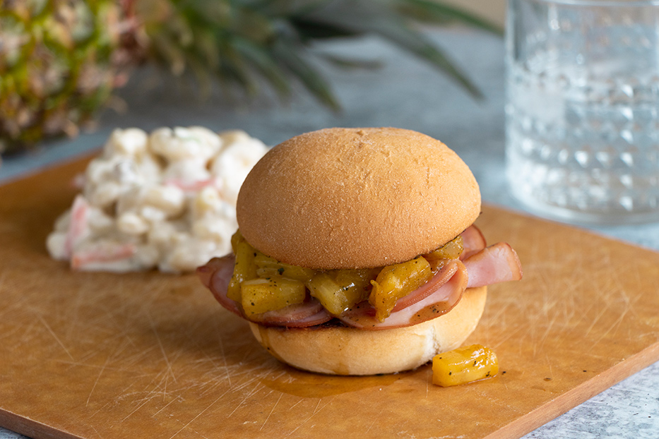 This slider will prove to you that ham and pineapple are delicious on more than just pizza.