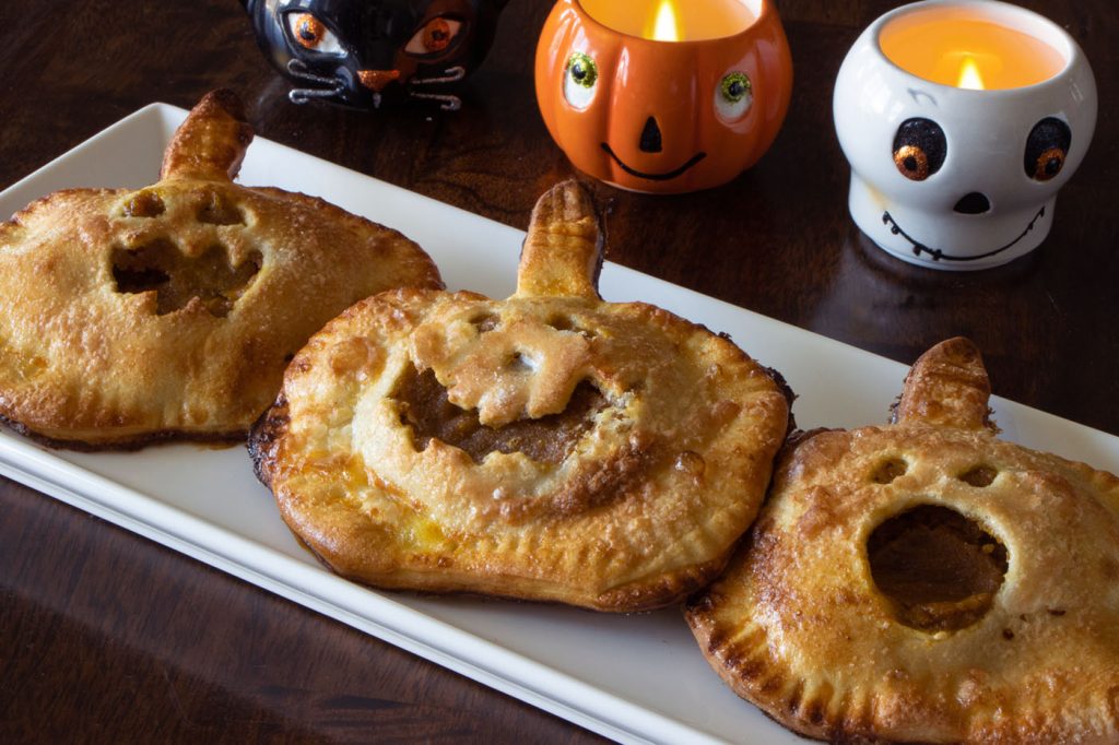 These magical hand pies will transport you to a fun filled halloween party.