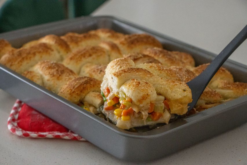 Breadstick Pot Pie Casserole - Rhodes Bake-N-Serv