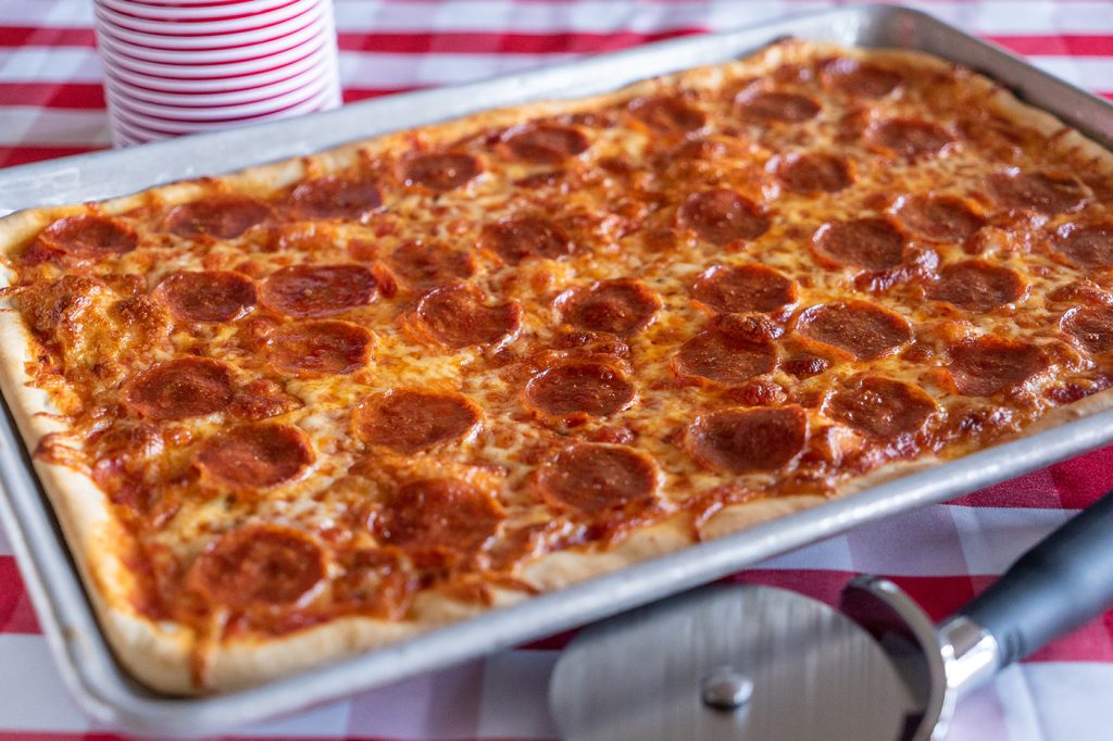This giant pizza is great for parties of all shapes and sizes!