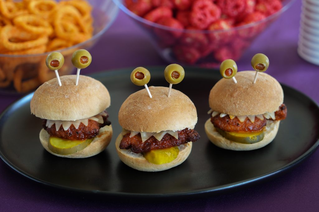 Don’t have to miss any of the game running to get a fast food spicy chicken sandwich. Make these sliders, they’re sure to be a slam dunk.